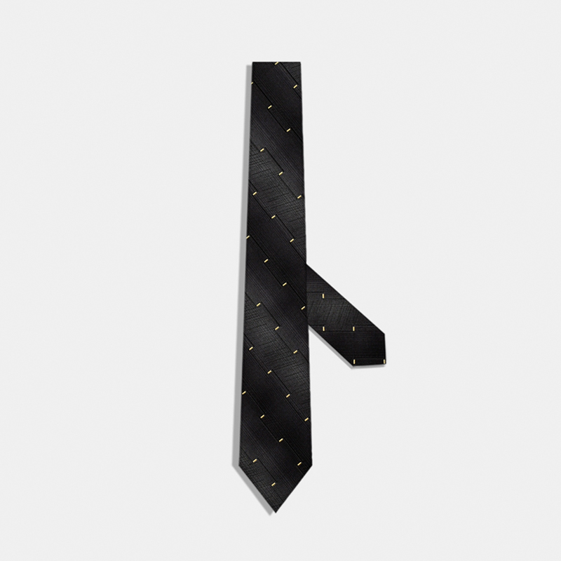 绅士黑真丝领带